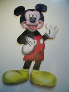 Mickey Mouse op mdf